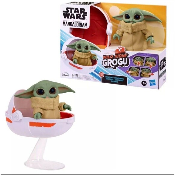 Star Wars Wild Ridin' Grogu Animatronic Hover Pram 25+ Combinations Interactive - Picture 1 of 6